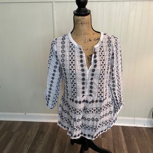 Loft Black and White shirt